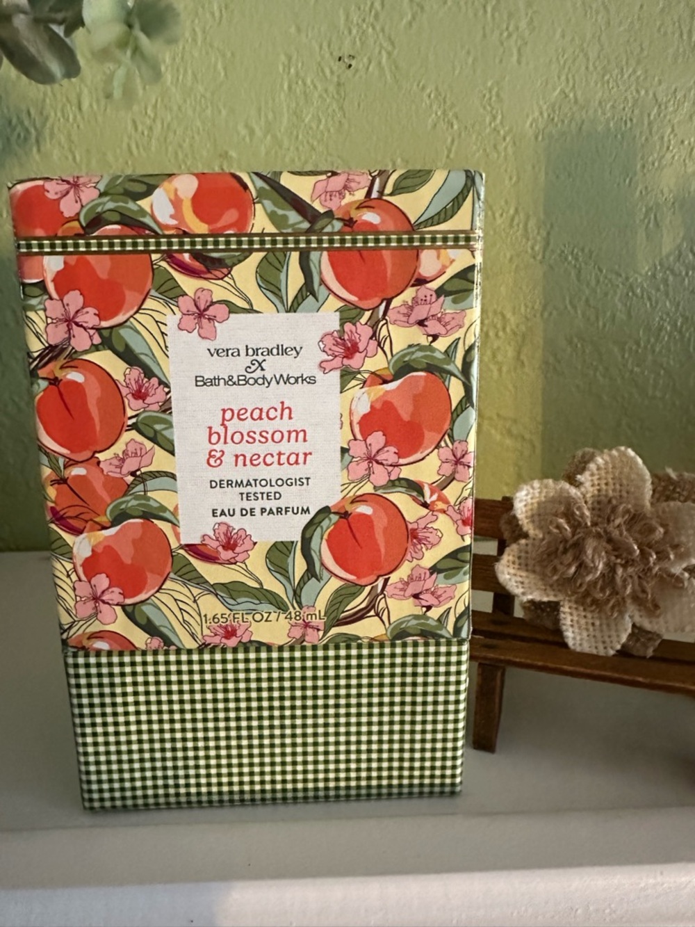 NEW VERA BRADLEY 1.65 oz PARFUM PEACH 🍑 BLOSSOM & NECTAR